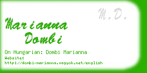 marianna dombi business card